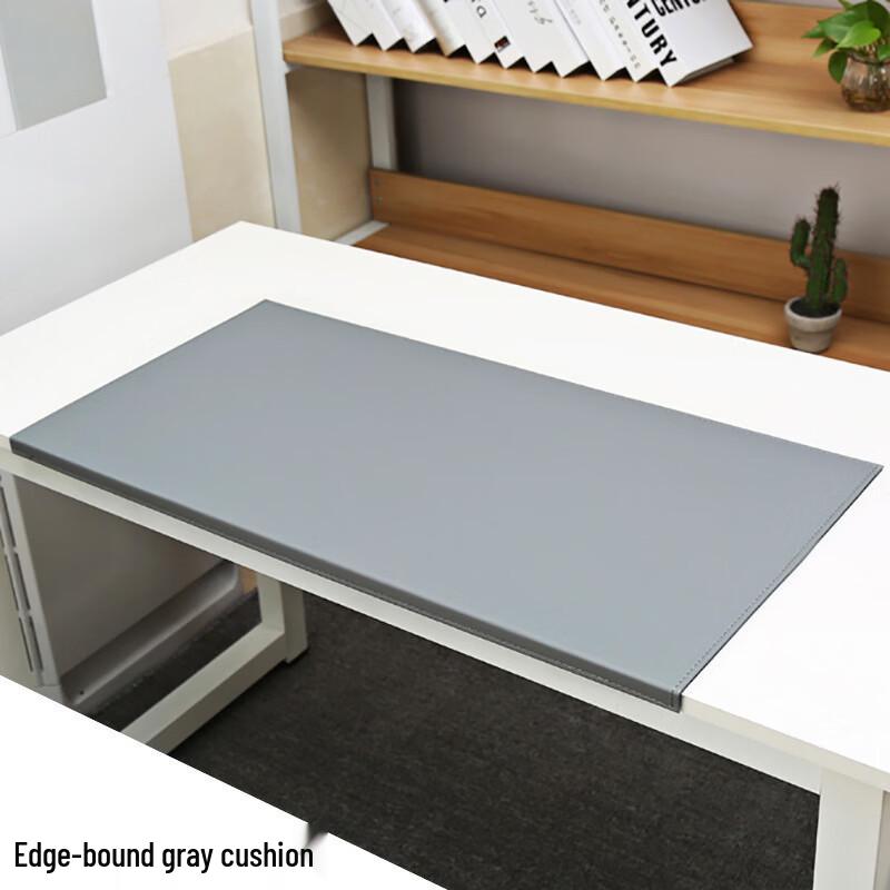 Leather Desk Mat with Stitched Edge