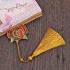 Stationery Metal Tassel Chinese Style Pendant Brass Bookmark Pagination Mark Painted Book Clip