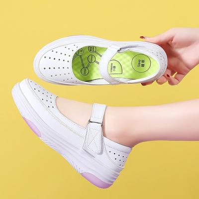 The New Comfortable Flat Breathable and Soft-soled Nurse Shoes Are Anti-slip and Versatile for Women
