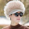 Luxurious Plush Knitted Hat Trendy Portable Hat Soft Fashionable Hat for Hiking and Everyday Fashion Accessory