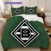 Borussia Muster Bettwäsche Steppdecke Set Bettbezug Kissenbezug Heimdekoration Geburtstagsgeschenk (1 Bettbezug + 2 Kissenbezüge, ohne Füllung)