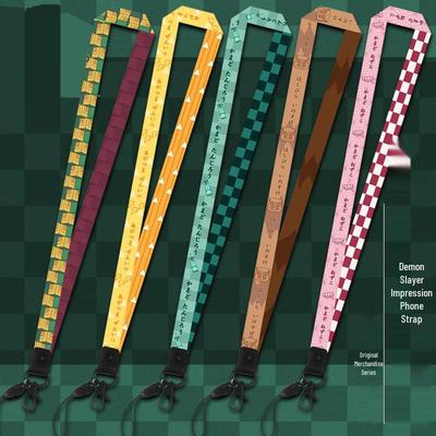 Demon Slayer Anime Lint: Giyu Tomioka & Zenitsu Agatsuma Mobiele Telefoon Lanyard Riem