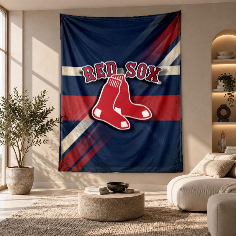 Decorative Tapestry,Boston Red Sox Printed Wall Art, Lightweight Wall Hanging For Bedroom Background