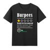Burpees Nicht Empfohlen 1 Stern Bewertung Lustiges Fitnessstudio Workout T-Shirt