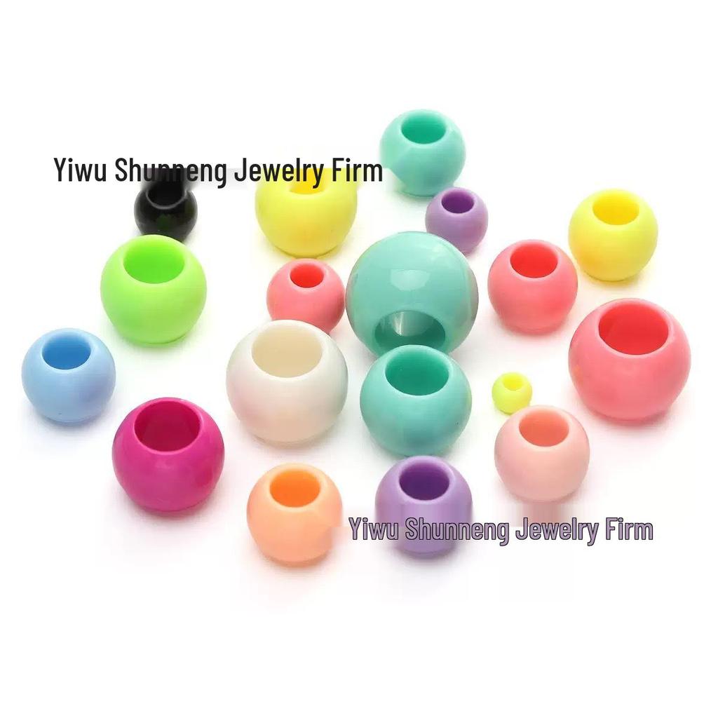 Acryl Zweifarbig Großlochperlen: DIY Schmuck-, Bekleidungs- & Accessoire-Komponenten