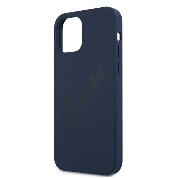 Guess Guhcp12Slsvsbl Iphone 12 Mini5,4 Niebieski/Blue Hardcase Script Vintage