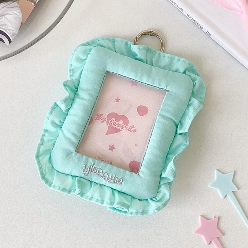 Ins Style Korea Sweet Girl Photo Card Case for 3 Inch Photocard Soft Pillow Shaped Photocard Holder Idol Card Holder