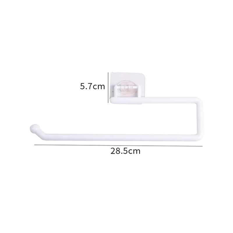 1Pcs Tissue Hanger Plastic Paper Roll Holder Wall Mounted Towel Storage Rack Organizer Shelf for Kitchen Bathroom