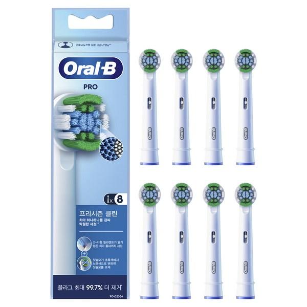

Электрическая зубная щетка Oralbi Pro Press Season Clean White Refilmo, EB20RX, 8 штук