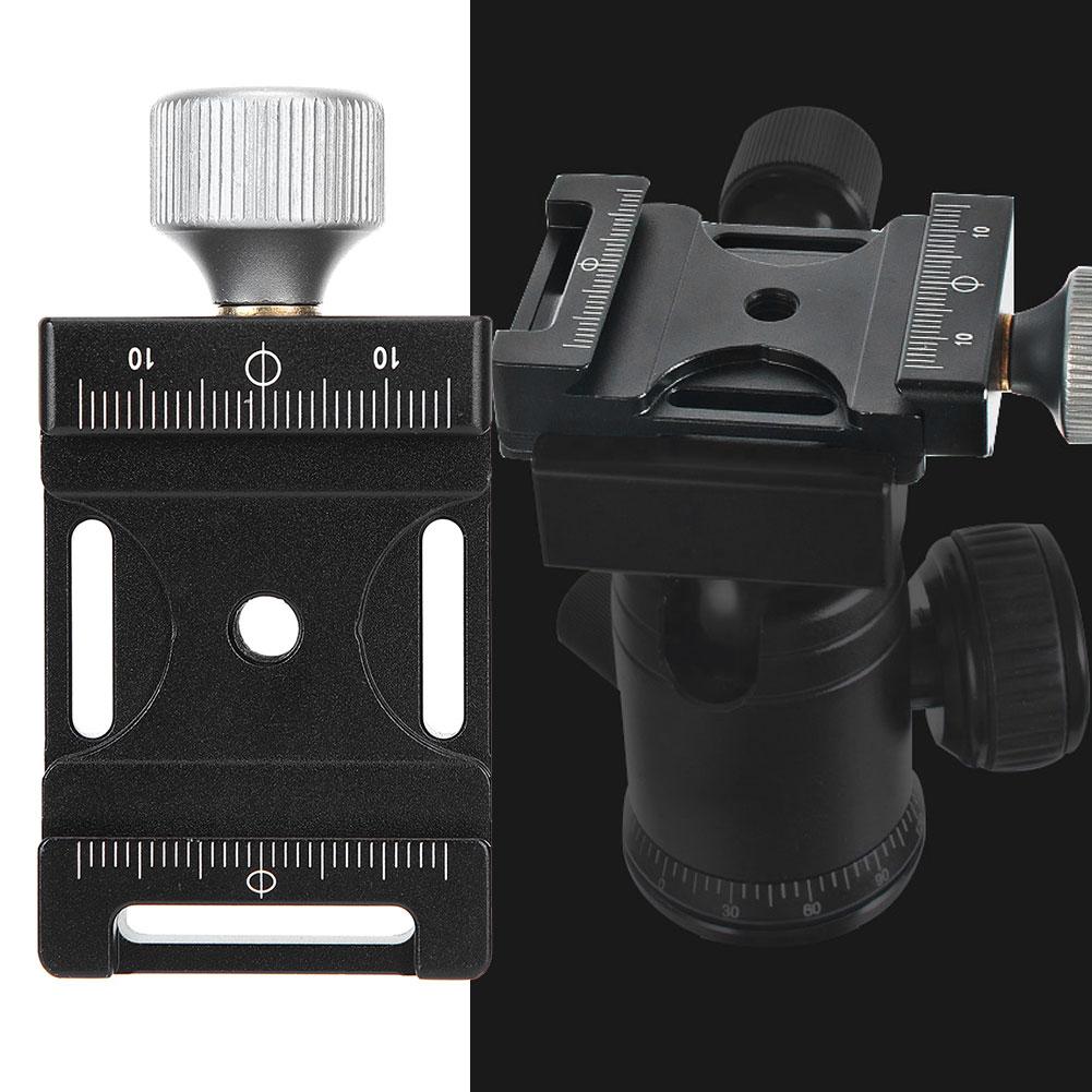 38Q Aluminium Alloy AntiSlip Quick Release Plate Clamp Accessory with 1/4in Screw Hole