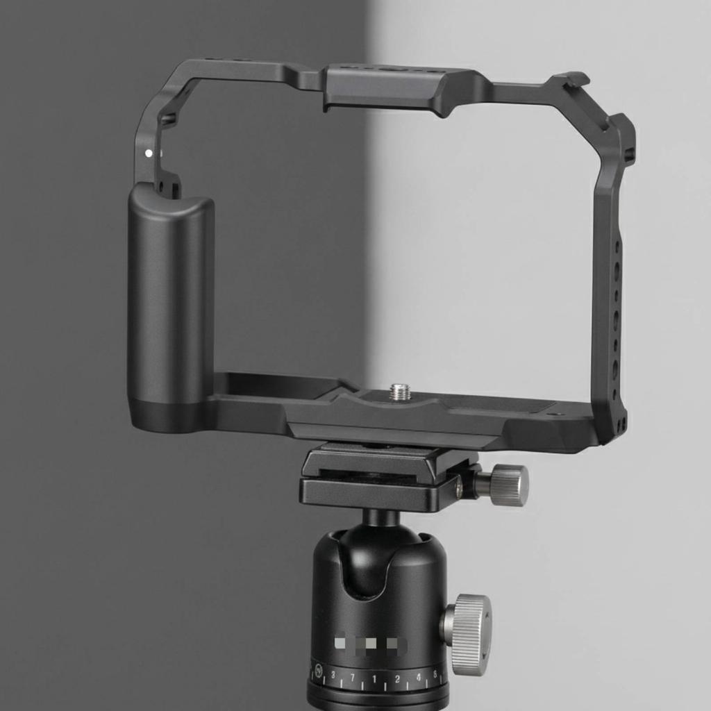 Camera Cage with Hand Grip Handheld Expansion Frame Secure