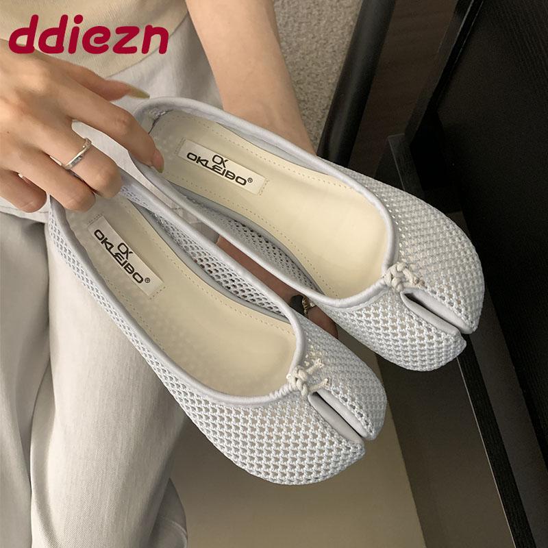 Fashion Fashion Mesh Ladies Flats Slip On Shoes Summer Spring Female Breathable Footwear Shallow Luxury Women Ballet Flats Shoes