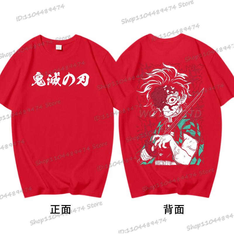 Kamado Tanjirou T-shirt Gifts Funny Demon Slayer Comic Tshirt Printed Short Sleeve Cotton Men Women Kimetsu No Yaiba Anime Tops