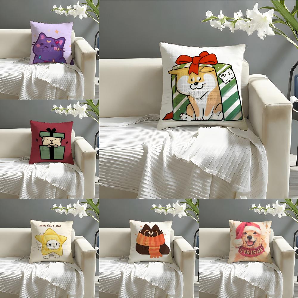 Funny Animals On The Internet Pillow Case Home Living Room Decoration Linen Pillowcover Pillow Cases Cushion Cover