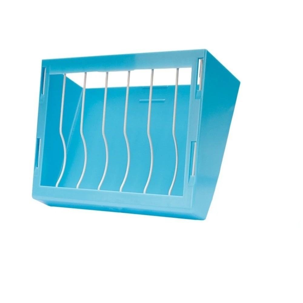 Anti-Flipping Hay Rack Large Capacity Grass Holder Rabbit Hay Feeder Small Pet Feeding синий