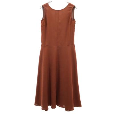 Ron Herman No Sleeve Long Dress S Brown Women Used