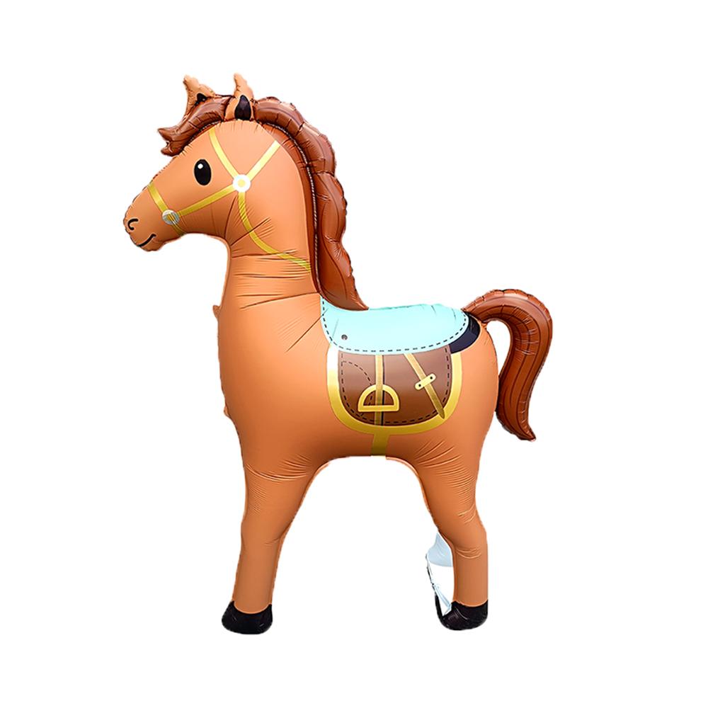 

Large Animal Horse-Shaped Foil Balloons Birthday Theme Party Decoration Baby Shower Cowboy Party Air Globos Supplies Kids Toys 111x138cm