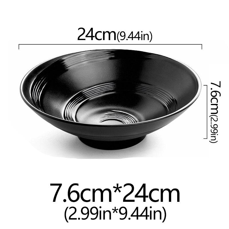 Frosted Melamine Ramen Bowl Imitation Porcelain Large Noodle High Temperature Resistance Bowl Salad Soup Bowl Fast FoodTableware