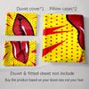 Pop art lips. Bedding Duvet cover sets Duvet covers Pillowcases gifts (1 * Duvet Cover 2 * Pillowcases, without duvet insert)