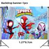 Spider Hero Birthday Party Decoration Plate Cup Banner Balloon Superhero Party Favors Baby Shower Decor Birthday Supplies Gift