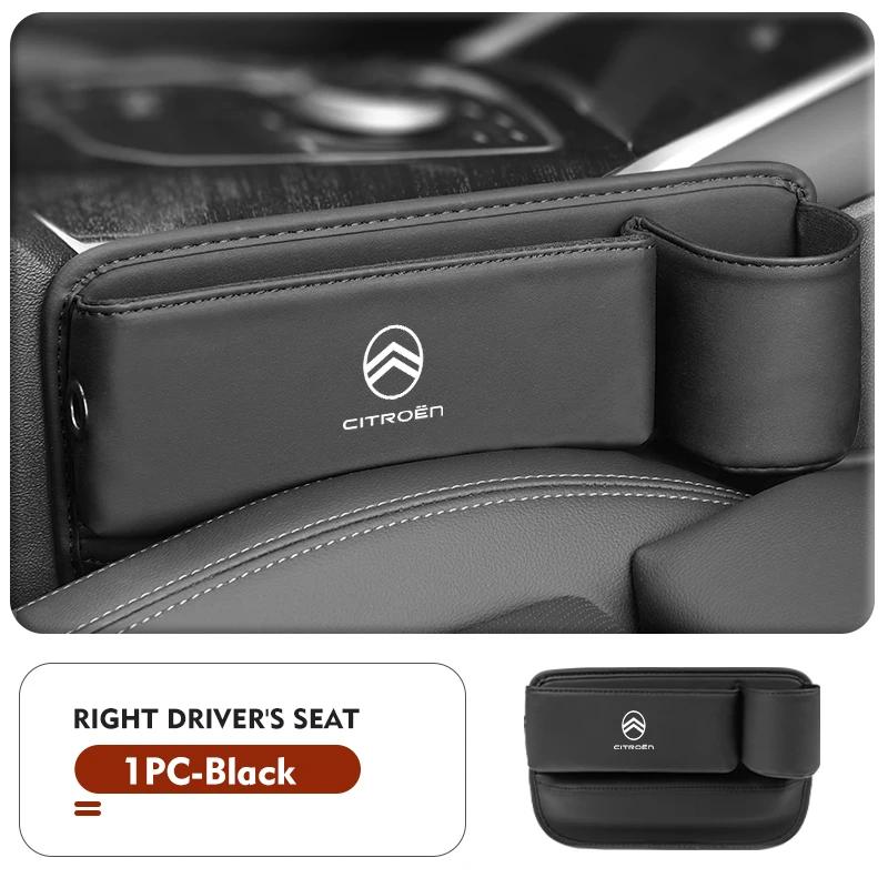 Leather Car Seat Gap Filler Storage Box Cup Holder Accessories For Citroen Grand Berlingo Jumper Celysee Xsara Picasso Aircross