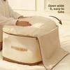 Cubic Flannel Storage Bag For Comforters And Clothing With Zipper For Bedroom And Travel Use