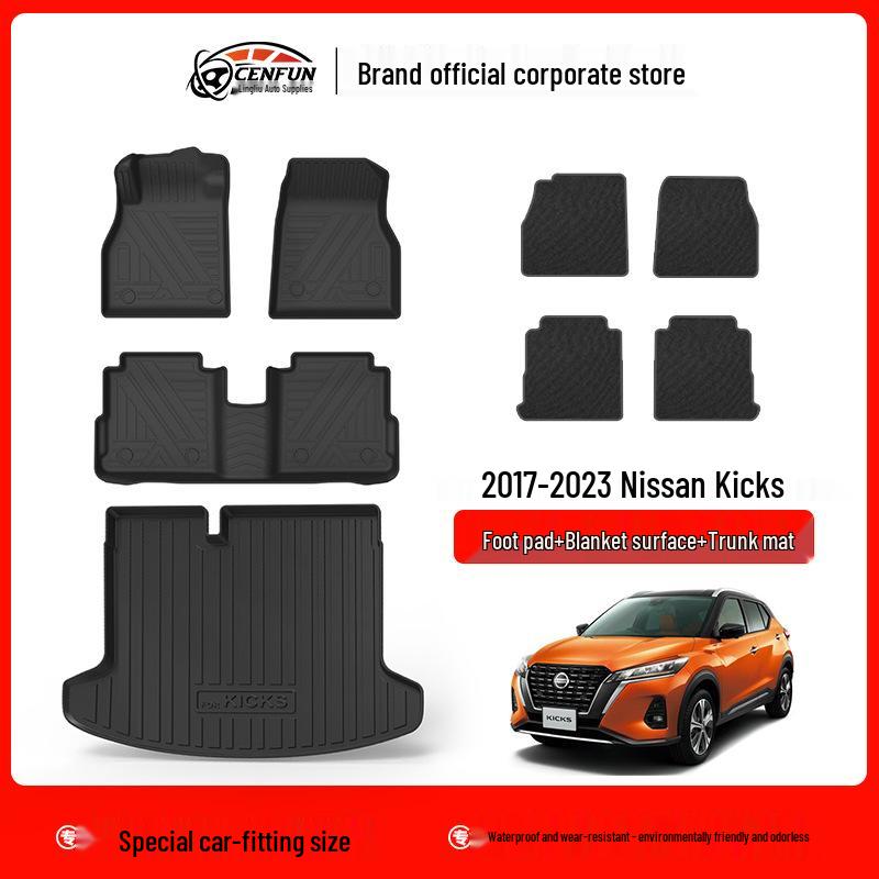 Przyjazna dla środowiska wodoodporna mata do bagażnika TPE dla Nissan KICKS 2017-2023