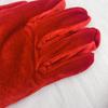 Cosplay Santa Gloves Winter Full Finger Bells/White Cuffs Decor Gloves for Teens