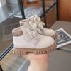 Autumn Children's Ankle Boots Girls Bow-knot Princess Shoes Sweet Kids Boots Non Slip Comfort  Casual Toddler Boots 21-30