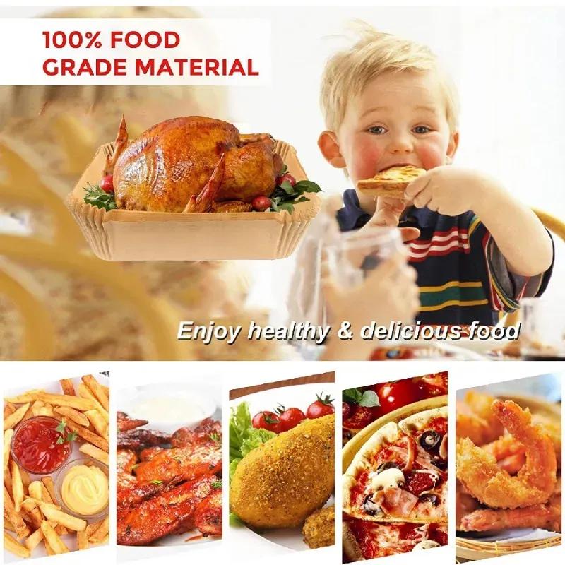 Special Paper for Air Fryer Baking Liners Baking Paper Filters for Kitchen Airfryer Micro-wave Oil-proof Oil-absorbing Paper