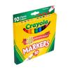 Markery Z Szeroką Końcówką Kolorowe Szkolne Markers Crayola 10 Kolorów