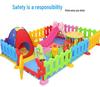 Multi-Angle Plastic Playpen: Infant Safety Barrier for Kindergarten.