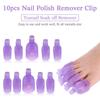 Gel Nail Polish Remover Clips Kit With 20 Pieces Reusable Finger And Toenail Acrylic Wraps For Home DIY  Salon