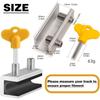 A84X-10 Sets Adjustable Sliding Window Locks With Keys - For Vertical & Horizontal Windows/Doors, Home Office Patio Bedroom