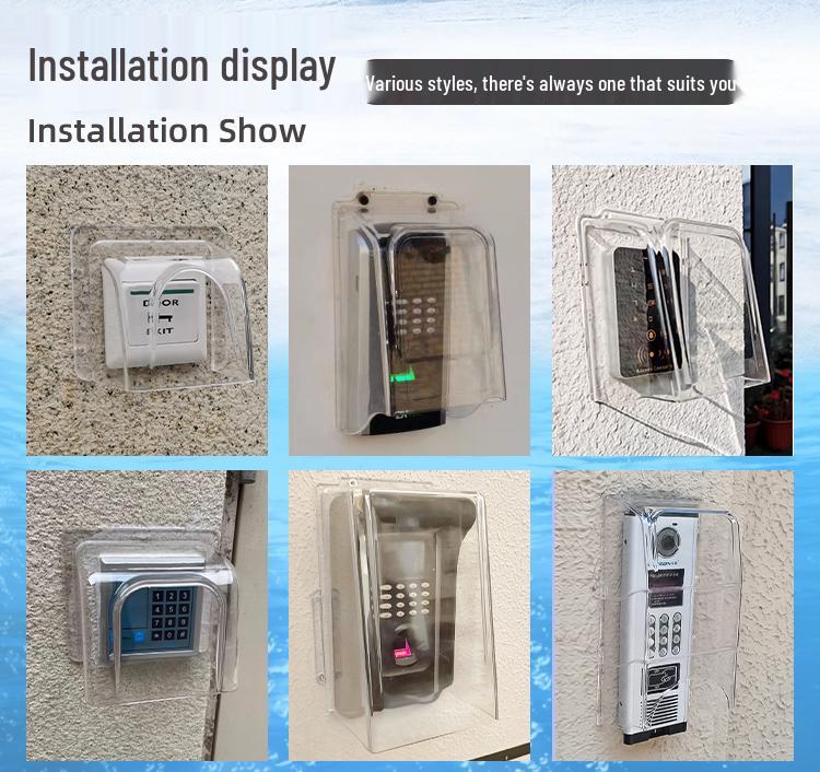 Outdoor Waterproof Cover for Card Reader, Doorbell & Face Recognition Machine