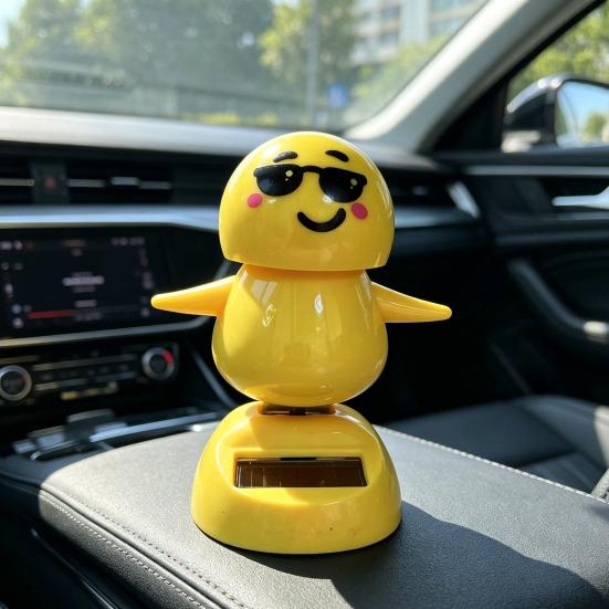 Giocattolo Solare per Cruscotto Auto, Bobblehead Divertente che Annuisce, Figura Oscillante Automatica per Veicolo Scrivania Ufficio, Carino Cartoon