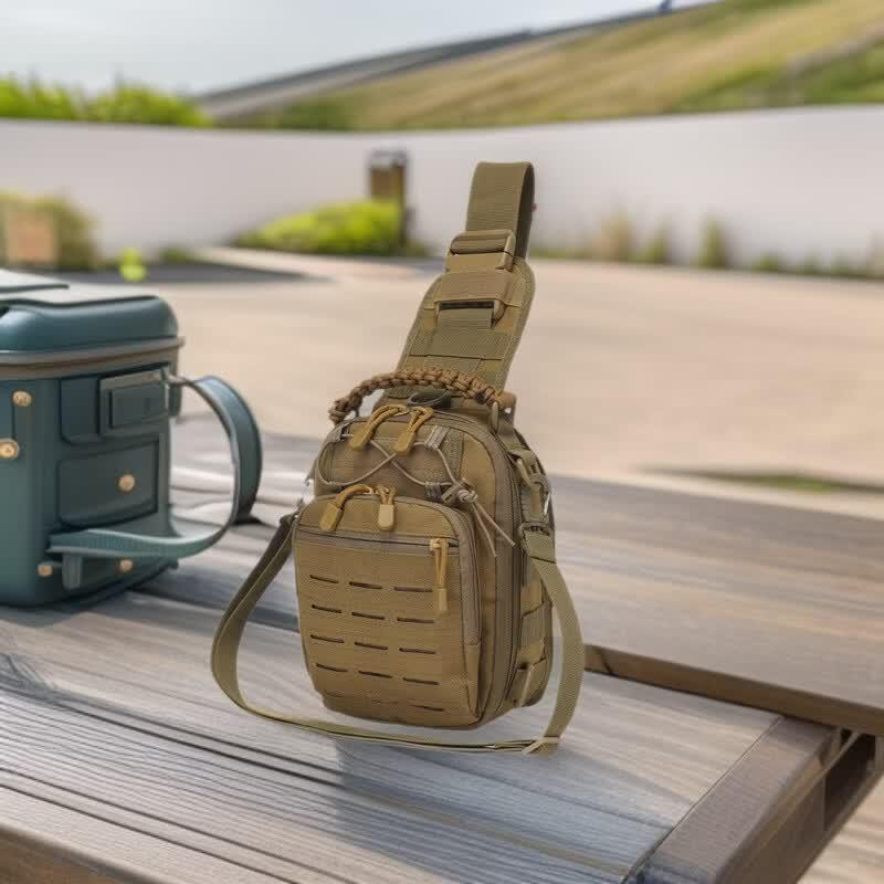 DCLOUD Outdoor Laser Perforated Chest Bag