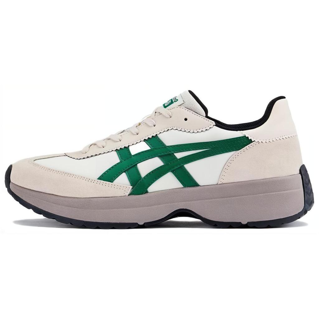 Onitsuka Tiger Traidio Non-Slip Breathable Low-Top Casual Shoes Unisex sneaker Beige-Green 1183B966-750