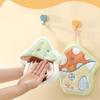 Coral Fleece Kitchen Hand Towel Soft Absorbent Mushroom Designs Cleaning Cloth Quick Drying Handkerchief for Home Cook