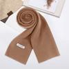 Sciarpa invernale calda da uomo, tinta unita, in finto cashmere, lunga, alla moda, morbida, scialle, casual, formale