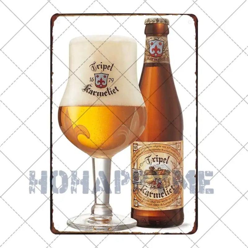 Beer Themed Metal Sign, Bar Pub Cabin Wall Decor 20x30cm