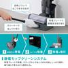 [Our Strongest Dust Collection Power] IRIS OHYAMA Vacuum Cleaner Cordless Stick Cleaner Rechargeable Cyclone Just-Put Charging Stand Electrostatic Mop