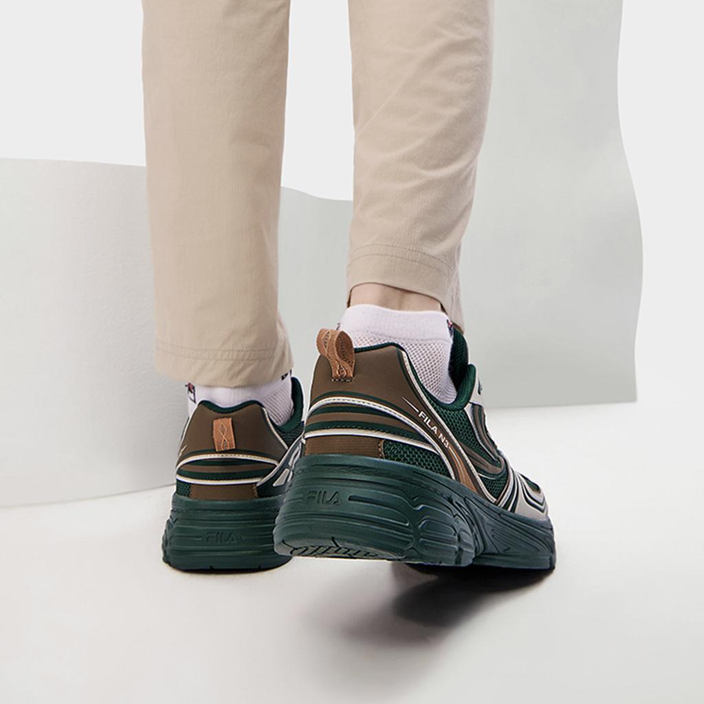 FILA Interun Stylish Low-Top Casual Shoes Men sneakers Green Silver F12M432112FPS