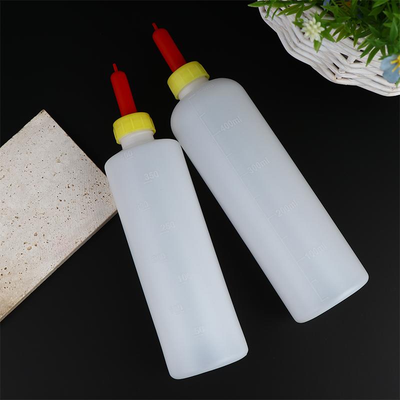 For Calf Piglet Sheep Goat Farm Animals Drinker Feeder 400/500Ml Lamb Milking Feeding Bottle With 3 Rubber Nipple Pacifier