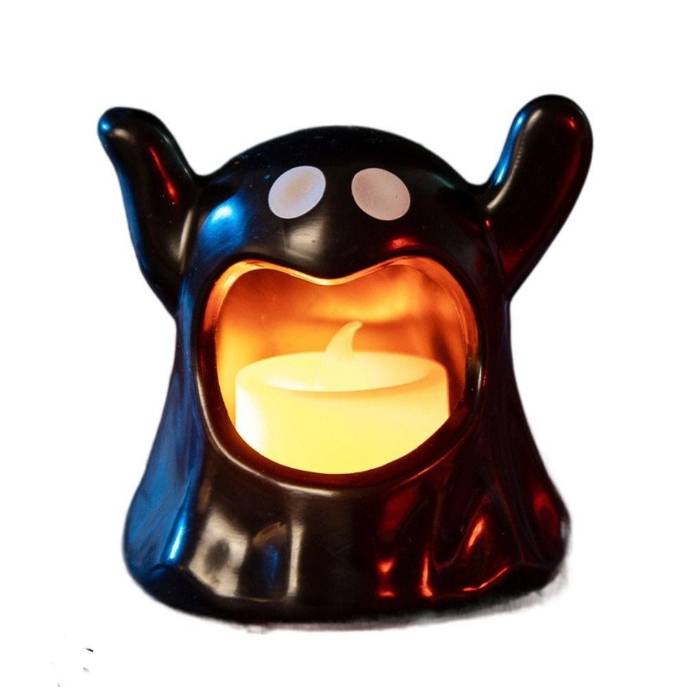 LED Light Halloween Ghost Lamp Electronic Candle Halloween Ghost Candle  Party Decor