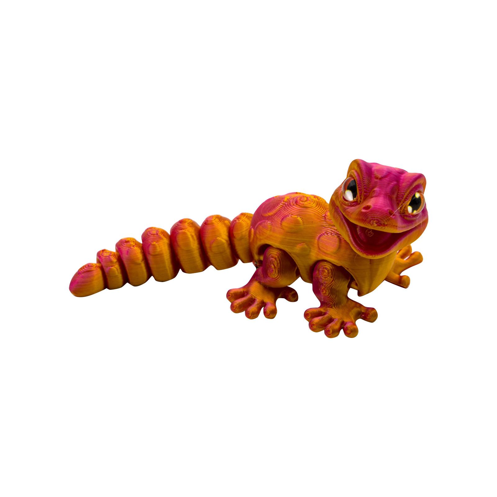 

3D-печать подвижная, 3D-печать подвижная, подходит для украшения дома, праздничных подарков для взрослых и коллекций, крутое изменение цвета One Size шафрановый