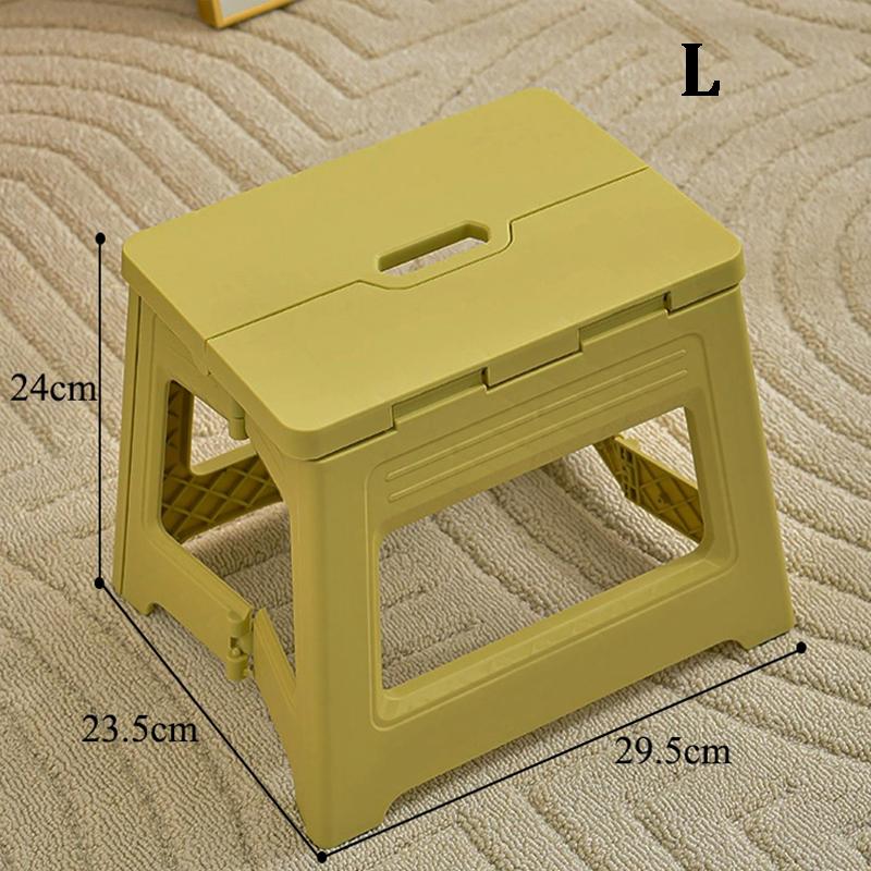 Folding Step Stool Lightweight Plastic Step Stool Foldable Step Stools Non Slip Folding Stools for Kitchen Bathroom Bedroom