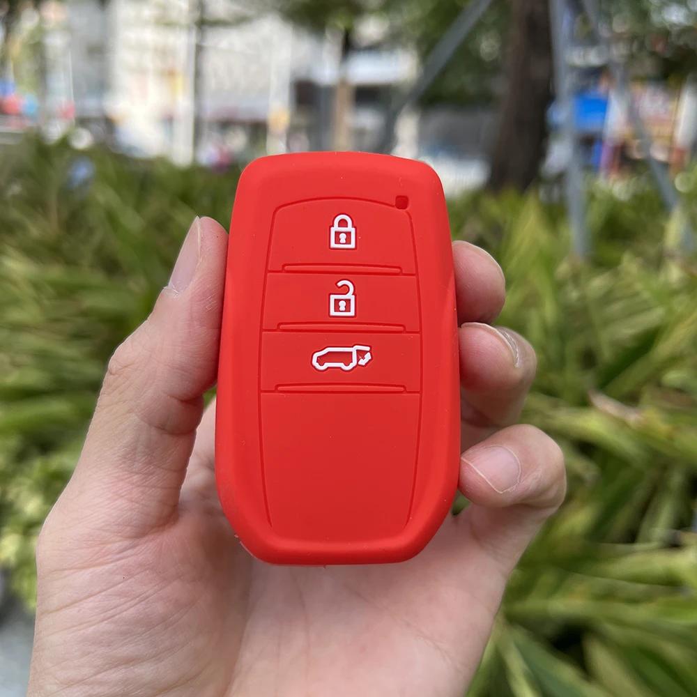 Copri Custodia in Silicone per Chiave Auto per Toyota Land Cruiser 200 300 Prado Crown TLK 200 Yaris Cross Hilux Innova Fortuner Camry 55 Chiave