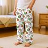 Children's Versatile Christmas  Print Pocket Plush Casual Pants Pajama Pants Home Pants