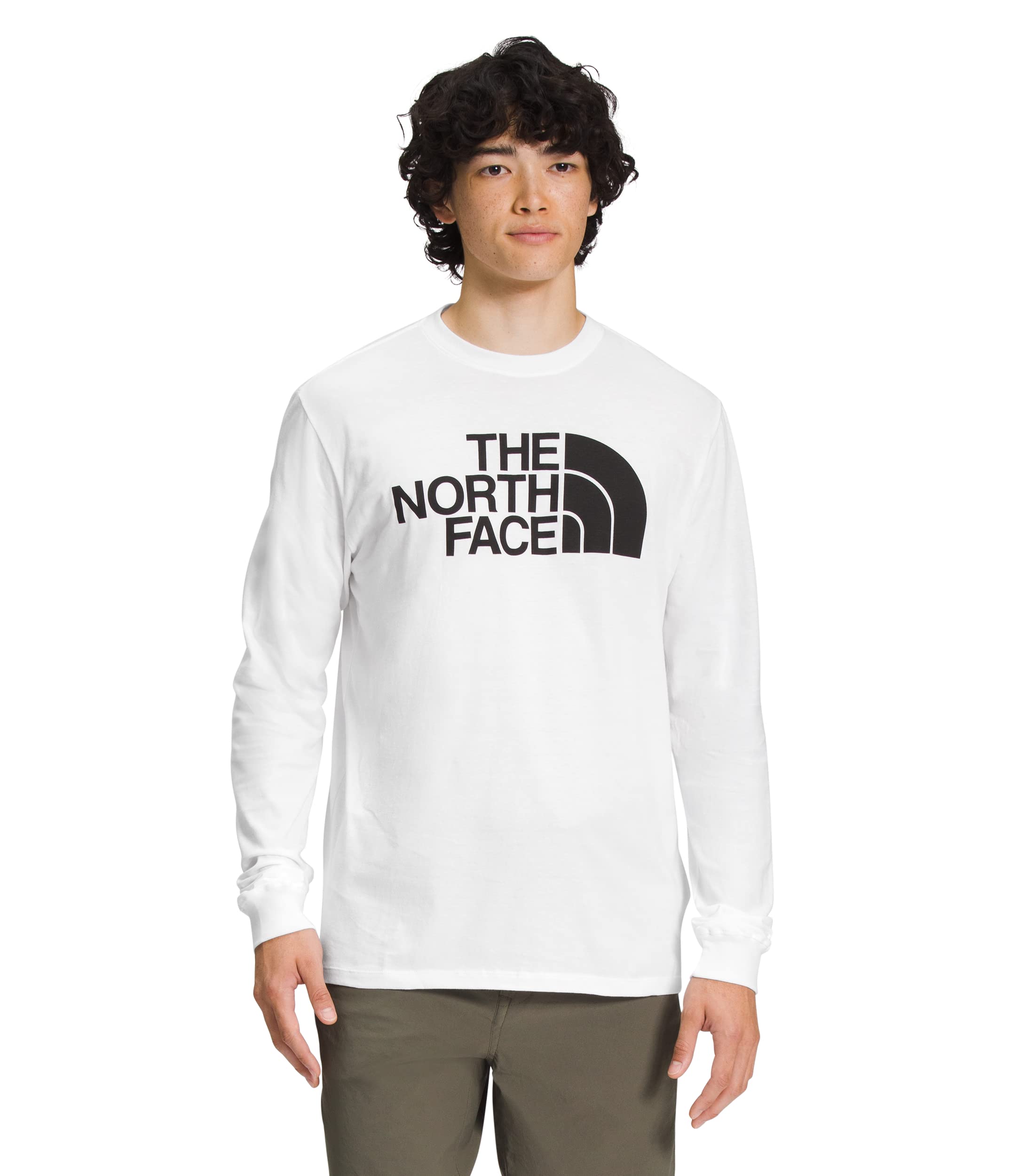 

North HALF DOME TEE WHITE BLACK [The Face] Футболка с длинным рукавом, с длинным рукавом, мужской топ, L/S [NF0A811O] (М, - [ЛА9])